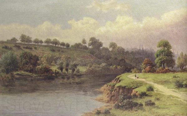 William henry mander A Stroll along the Riverbank (mk37) Spain oil painting art